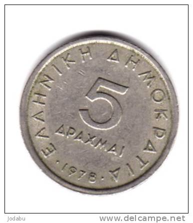 5 Drachmai Gréce  1990 - Griekenland