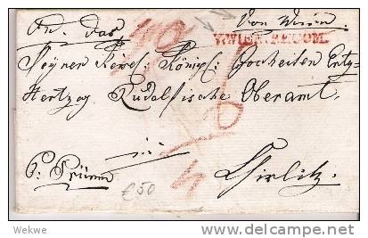 A-V061  / - ÖSTERREICH -   Von Wien (handschriftlich) + Stempel WWIEN.recom - ...-1850 Vorphilatelie