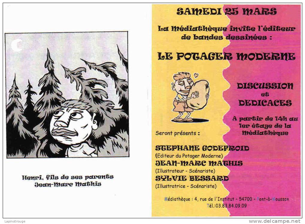 Flyers MATHIS Jean Marc Exposition Nancy 2006 - Postkaarten