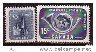 F0393 - CANADA Yv N°298/99 * UPU - Ungebraucht