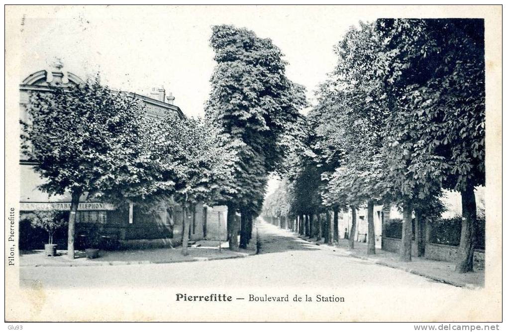 CPA - Pierrefitte (93) - Lot De 2 CPA - L'église & Boulevard De La Station - Pierrefitte Sur Seine