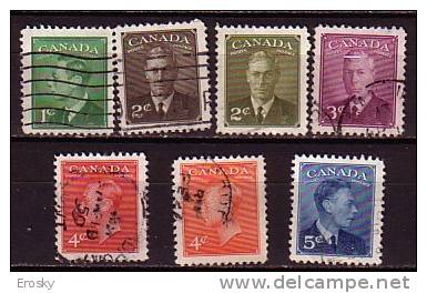 F0290 - CANADA Yv N°234/40 - Used Stamps