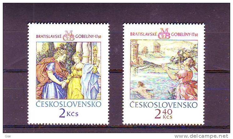 CECOSLOVACCHIA 1974 - Yvert  2059/60** - Nudo - Unused Stamps