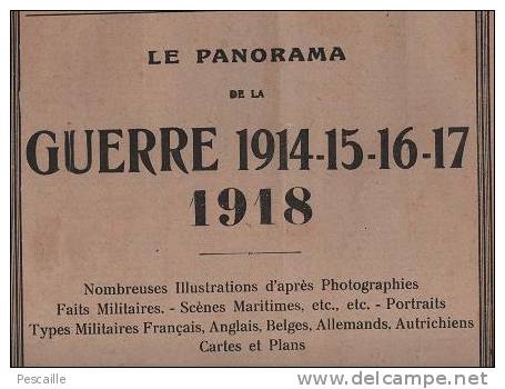 PANORAMA GUERRE 1914-15-16-17 1918 -N°98- FRONT RUSSE - BROUSSILOFF - FRONT ANGLAIS - DOUBNO - Allgemeine Literatur
