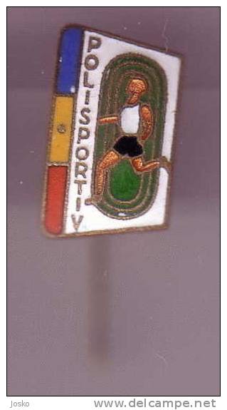 ATHLETICS ( Romania Old And Very Nice Enemal - Email Badge POLISPORTIV )*** Athlétisme - Athletik - Atletismo - Atletica - Leichtathletik