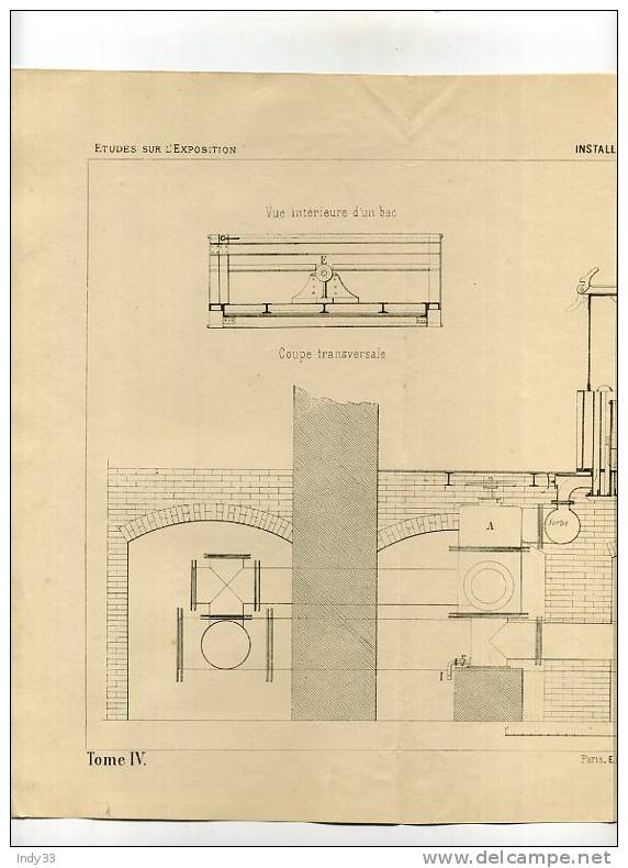 - ECLAIRAGE  . INSTALLATION D´UN EPURATEUR... . GRAVURE DE L´EXPOSITION DE 1878 DE PARIS - Autres & Non Classés