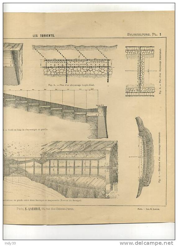 - LES TORRENTS . GRAVURE DE L´EXPOSITION DE PARIS DE 1878 - Autres & Non Classés