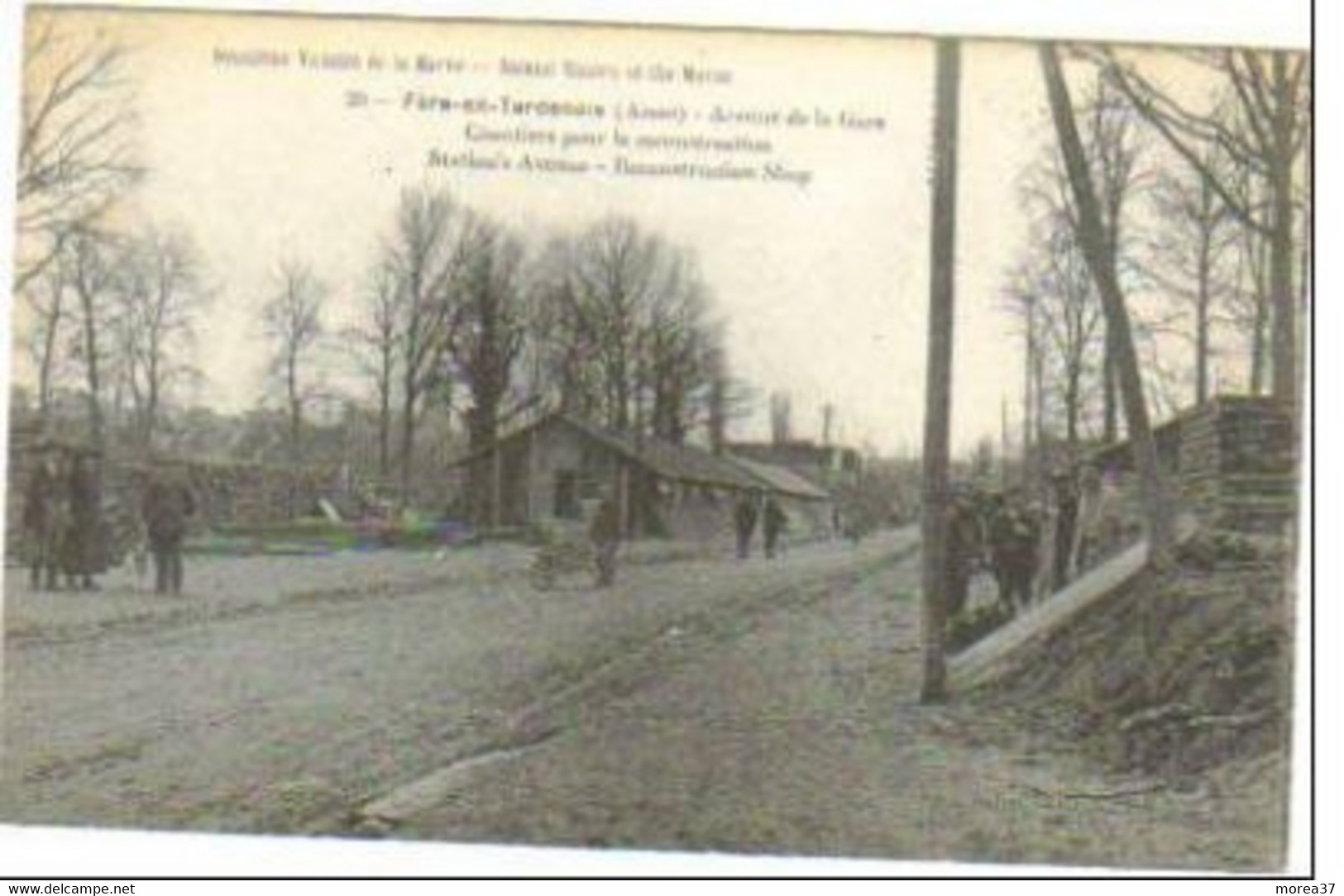 FERE EN TARDENOIS  Avenue De La Gare  Chantiers Pour La Reconstruction STATION'S AVENUE - Fere En Tardenois