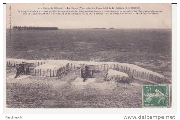 CAMP DE CHALONS . LA PLAINE VUE PRISE DU PHARE SUD  DE LA BATTERIE D EXPERIENCE - Camp De Châlons - Mourmelon