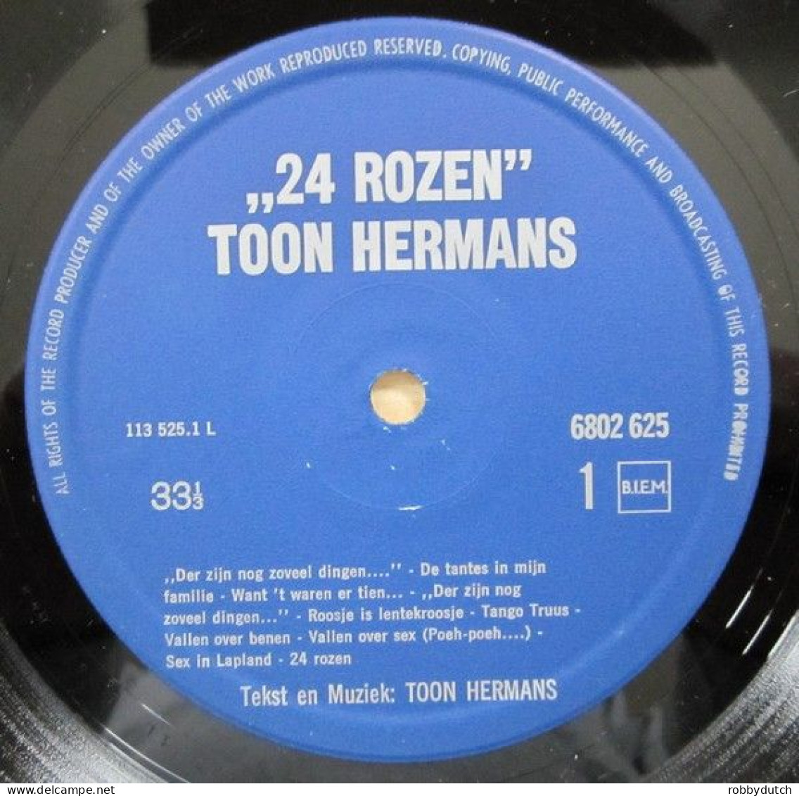 * LP * TOON HERMANS - HET BESTE UIT 10 TOON (24 ROZEN) - Humor, Cabaret