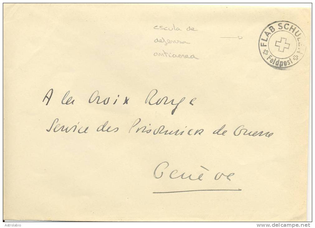 Suisse 1940  Poste De Campagne. Lettre Militaire. - Dokumente