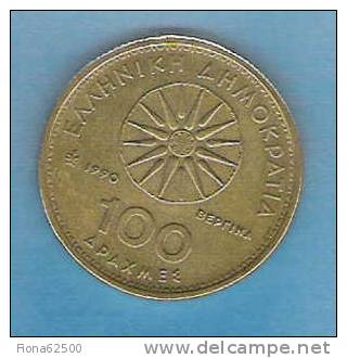 100 DRACHMES . 1990 . - Griekenland