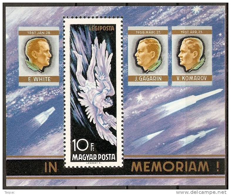 Hungary 1968 Souvenir Sheet Mi# Block 63 A ** MNH - Ungebraucht