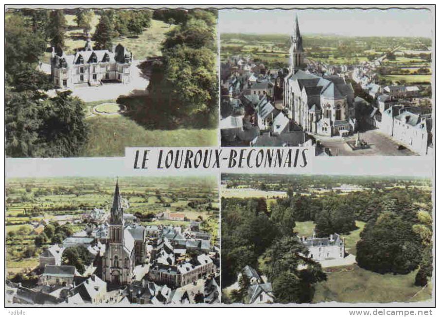 Carte Postale 49.  Le Louroux-Beconnais  Trés Beau Plan - Le Louroux Beconnais