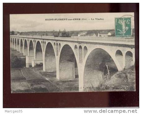 23779 Saint Florent Sur Cher Le Viaduc  édit.J.V  Tramway Train Chemin De Fer Belle Carte - Saint-Florent-sur-Cher