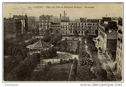 Clichy - Place Des Fêtes Et Boulevard National - Panorama   - 25 - Clichy