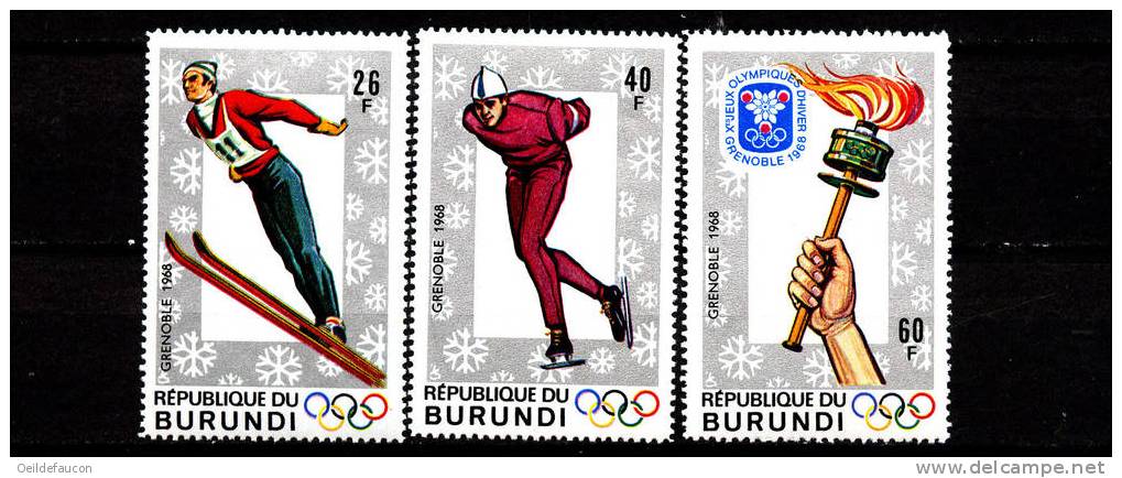 BURUNDI - COB - 260/66** - Cote 5.50 € - Hiver 1968: Grenoble