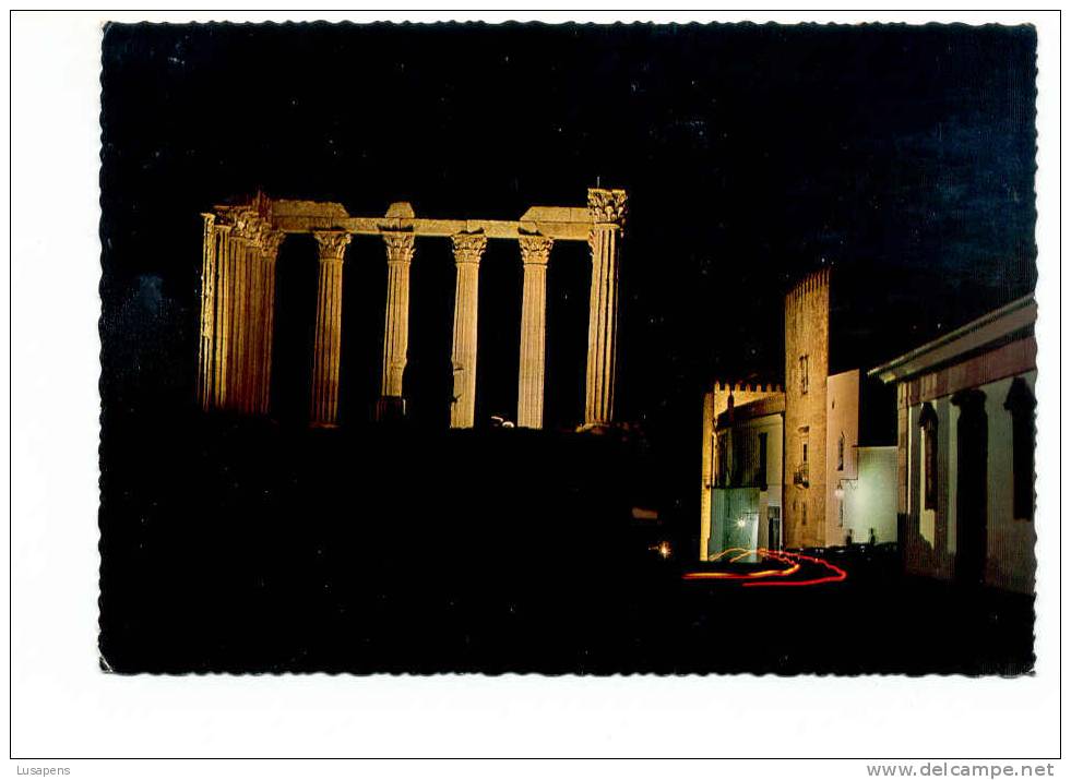 Portugal Cor 0723 – Alentejo – Évora – Templo De Diana Noite - Evora