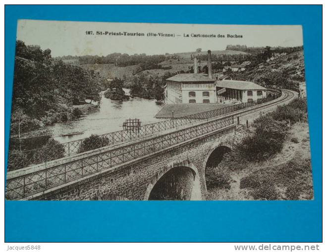 87) Saint Priest-taurion - N° 187 - La Cartonnerie Des Roches - Année 1929 - EDIT - Saint Priest Taurion