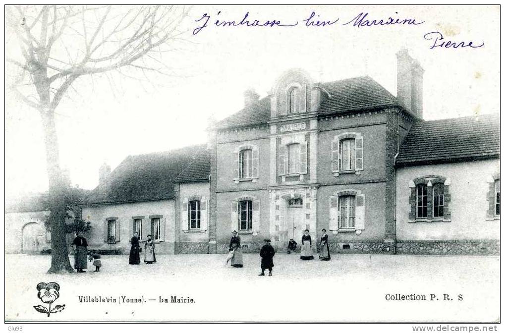 CPA - Villeblevin (89) - Lot De 4 CPA - Mairie +  Bassin + Château (x2) - Villeblevin