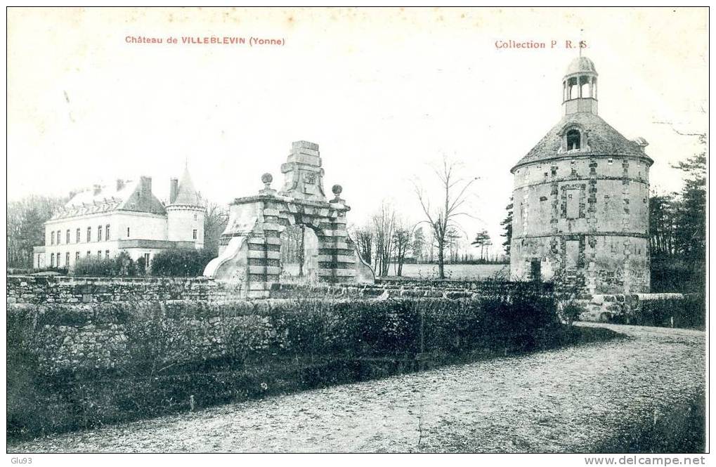 CPA - Villeblevin (89) - Lot De 4 CPA - Mairie +  Bassin + Château (x2) - Villeblevin