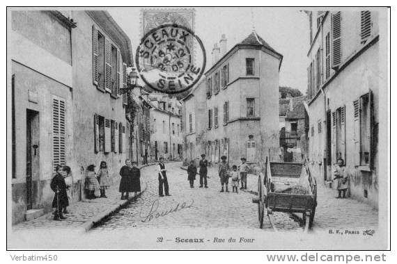 SCEAUX..RUE DU FOUR..1905..BO PLAN BIEN ANIME..EDIT..B K..PARIS - Sceaux
