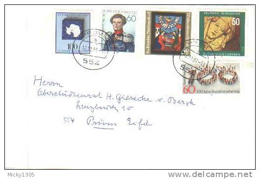 Germany -  Mi-Nr 1113/1117 FDC  (W043)- - 1981-1990