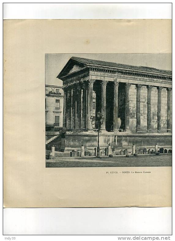 - REPROS DE PHOTOS RECTO-VERSO DE LA FIN DU XIXe S. 1. NIMES LA MAISON CARREE 2. ANNECY LE CHÂTEAU - Zonder Classificatie