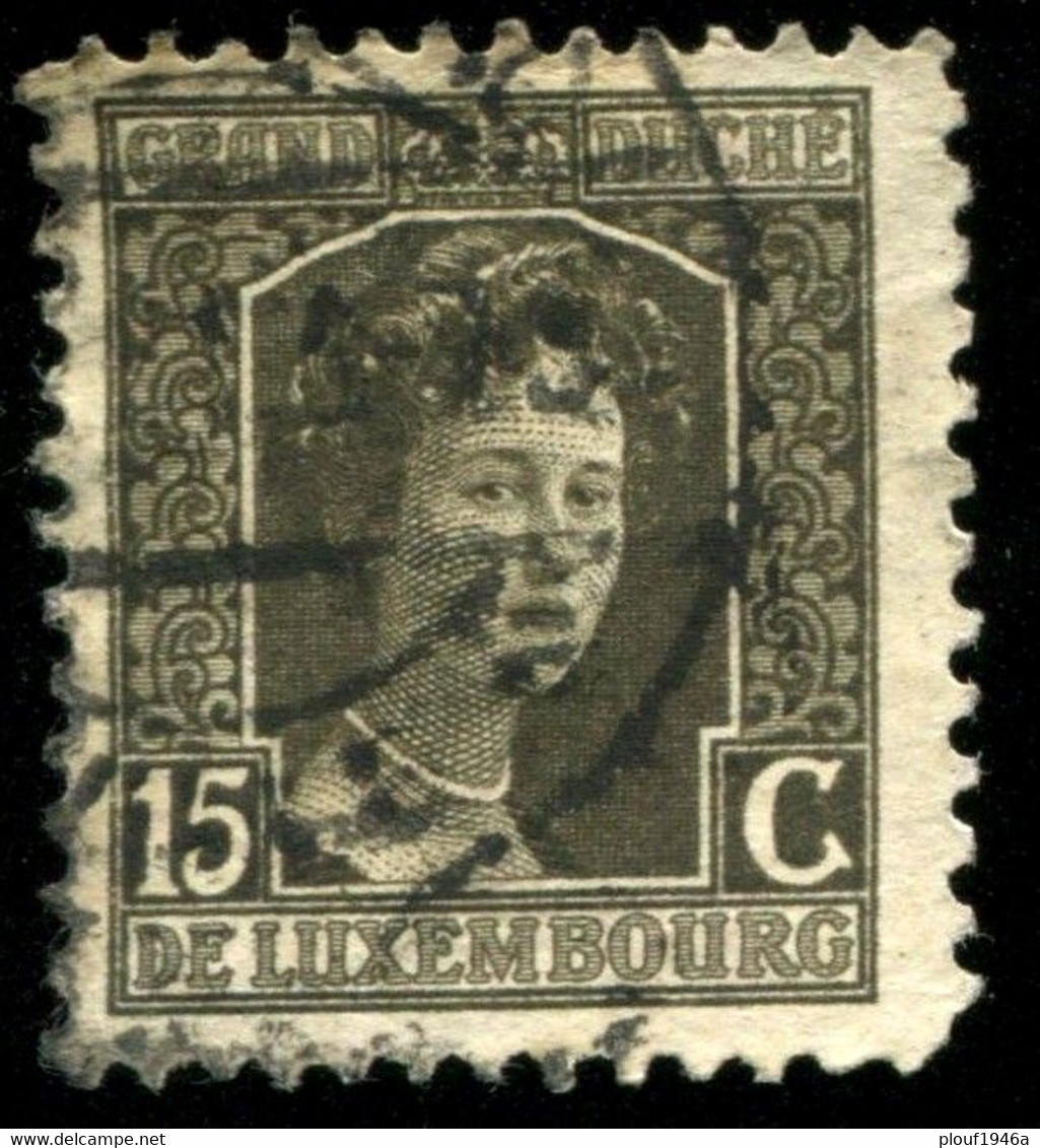 Pays : 286,03 (Luxembourg)  Yvert Et Tellier N° :    97 (o) Dent 11½ - 1914-24 Maria-Adelaide