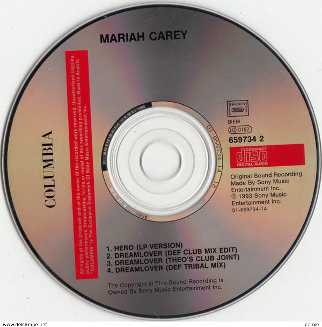 MARIAH  CAREY   /  HERO    //   Cd   NEUF  MAXI   SINGLES  4 TITRES - Sonstige - Englische Musik