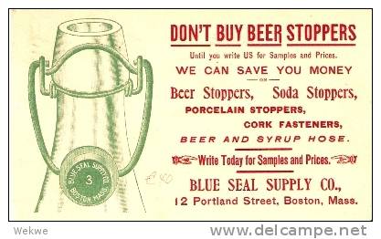 USG096 /  USA- Jefferson Mit Werbung 1902,Bierflasche Etc.(beer/cerveza) - 1901-20