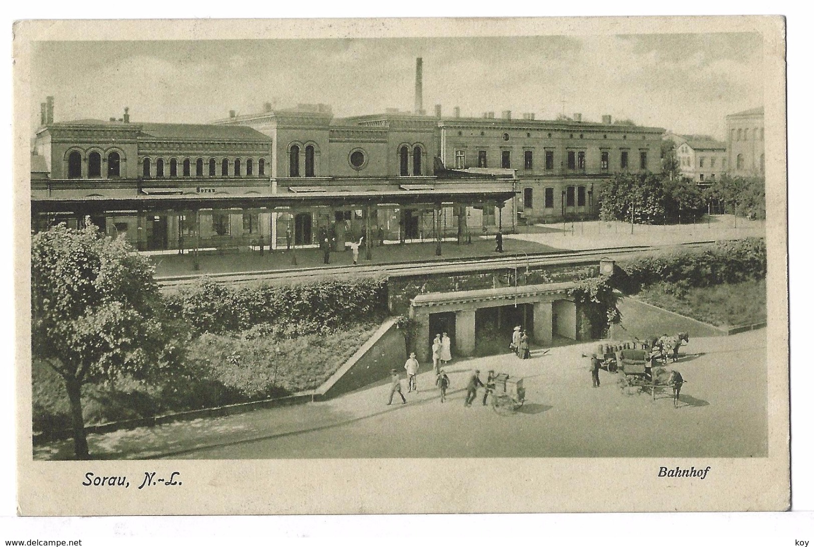 SORAU   NIEDERLAUSITZ  ::  BAHNHOF   AK    KÖ8 - Neumark