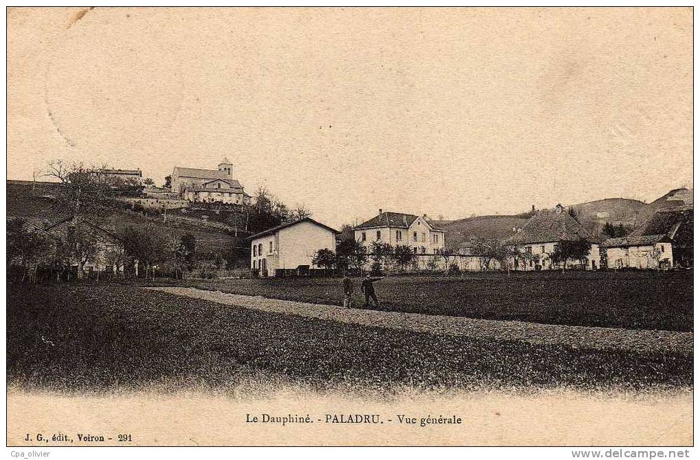 38 PALADRU Vue Générale, Ed JG, Dauphiné, 1907 - Paladru