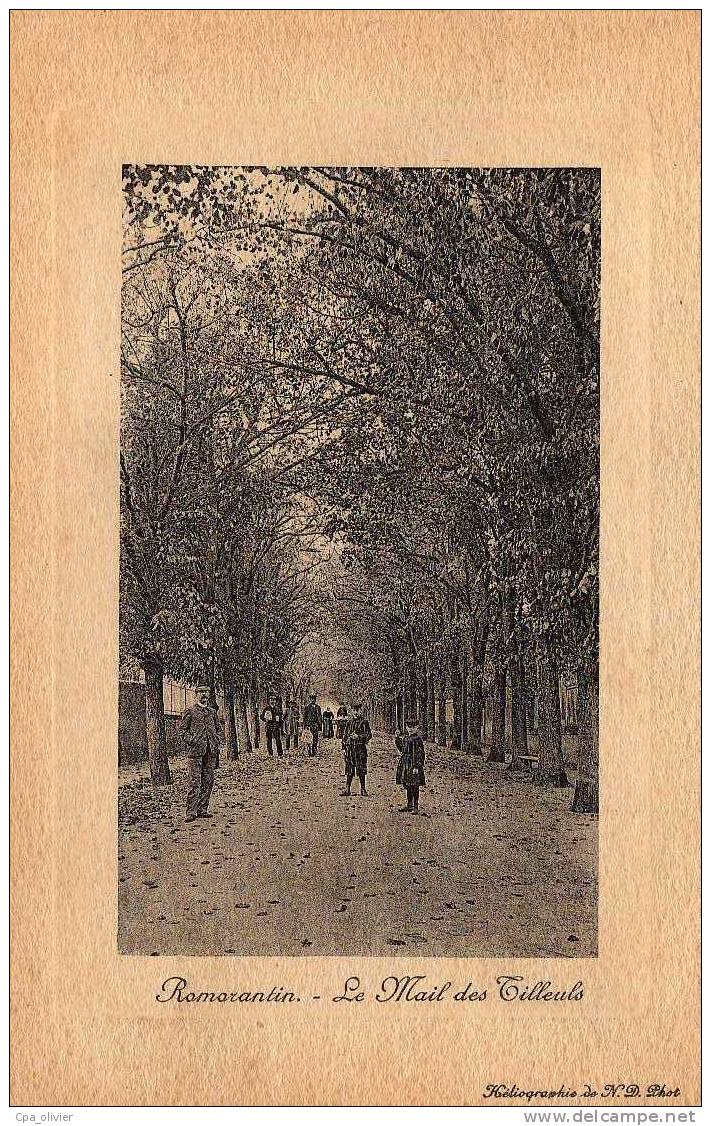 41 ROMORANTIN Mail Des Tilleuls, Animée, Ed ND, 1911 - Romorantin
