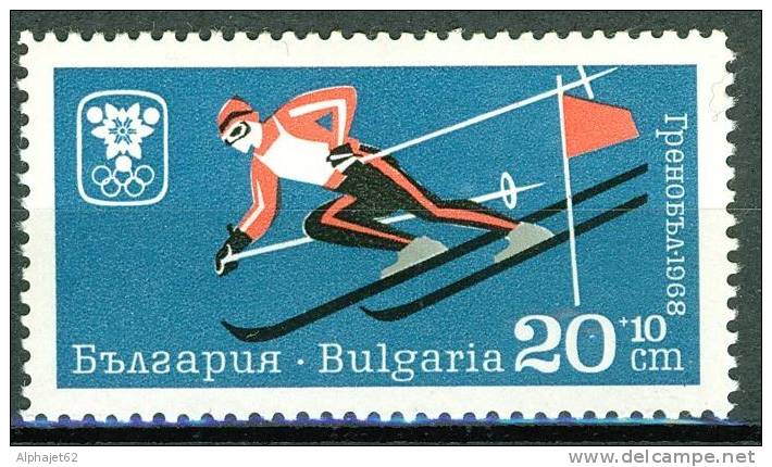 Sport - Ski Alpin, Slalom - BULGARIE - Jeux Olympiques De Grenoble - N° 1555 ** - 1967 - Nuovi