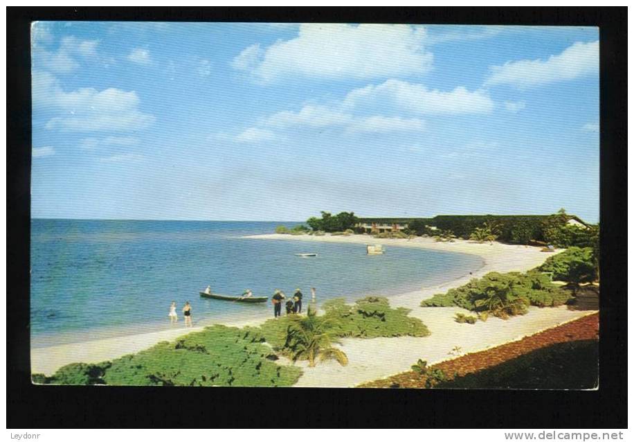 World Famous Private Beach At Half Moon Hotel, Montego, Jamaica, B.W.I. - Jamaïque