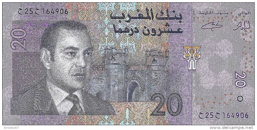 MOROCCO/MARROCCO 20 DIRHAMS NOTE - NEW! - Marokko