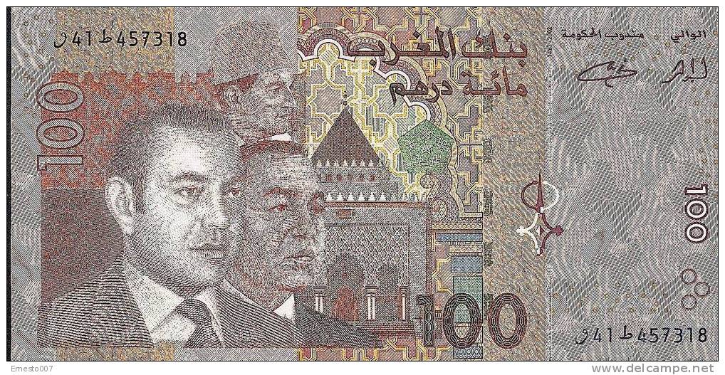 MOROCCO/MARROCCO 100 DIRHAMS NOTE - NEW! - Marokko