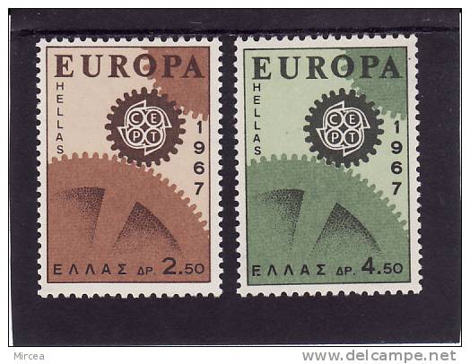 Grece  Yv.no.926/7 Neufs** - 1967