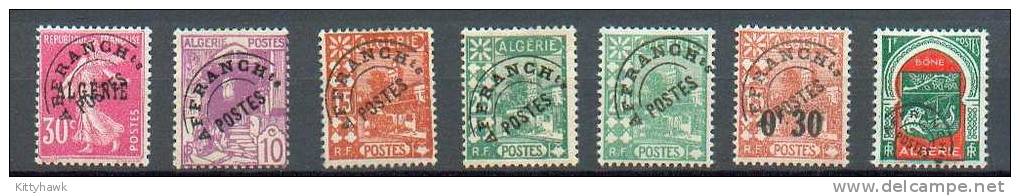 ALG 218 - YT PO 6/9/10/11/13/14/17 * - Postage Due