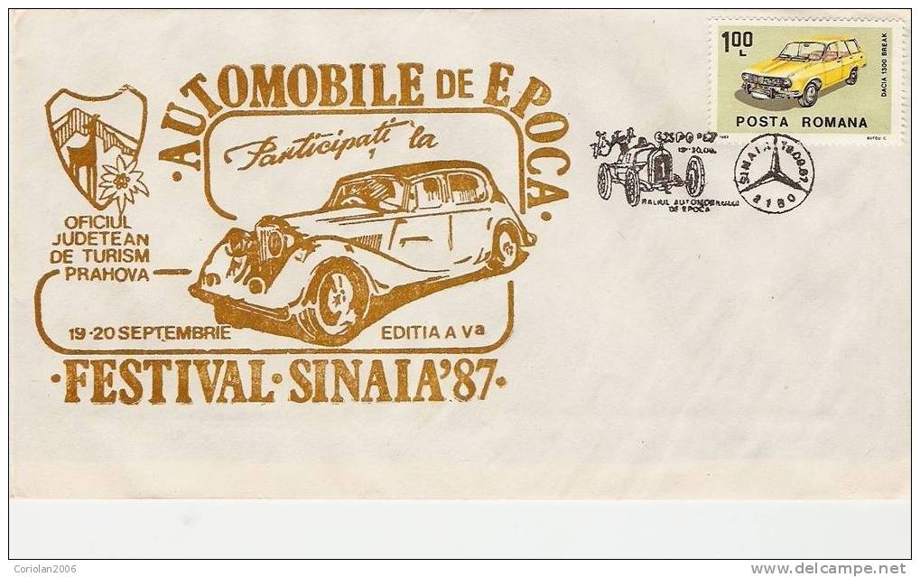 Romania / Special Cover With Special Cancellation - Automobile