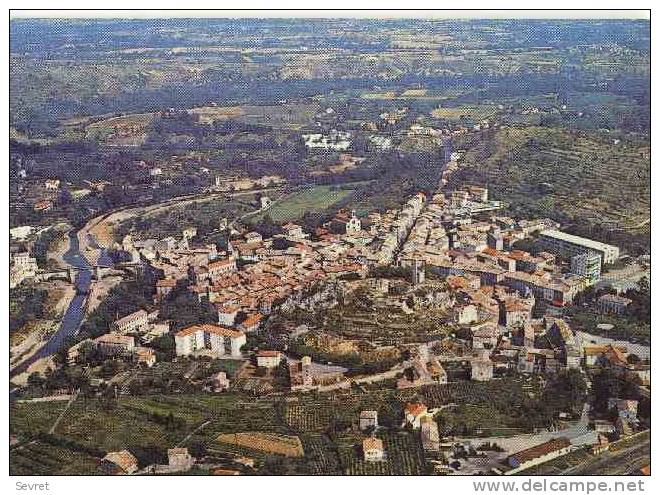 SAINT-AMBROIX. Vue Aérienne.  Cpm - Saint-Ambroix