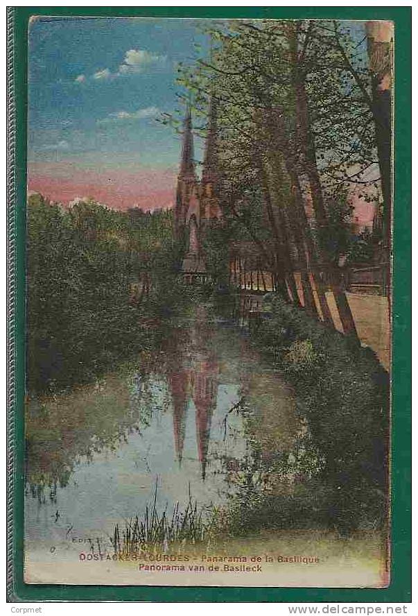 BELGIUM - OOSTACKER-LOURDES - Panorama De La Basilique - VF 1929 POSTCARD Sent To VALPARAISO -fine Multicolor Franquing - Brieven En Documenten