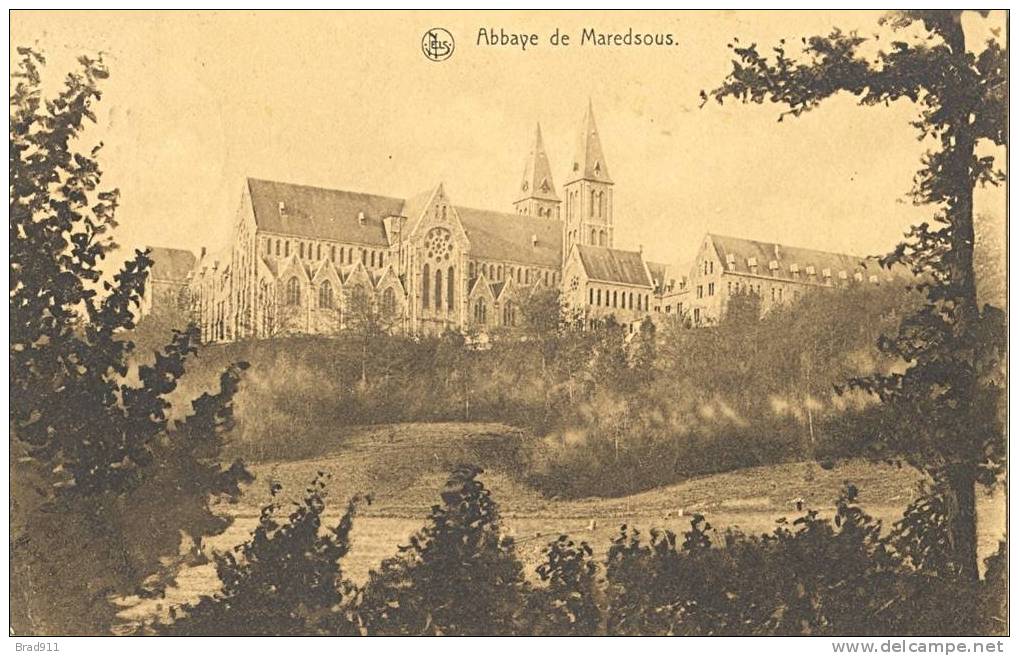 LOT 2 Cartes - Abdij / Abbaye De Maredsous Anno 1925 - Anhée