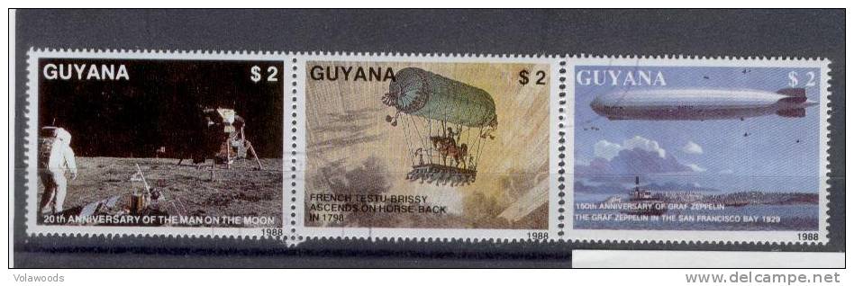 Guyana - Serie Completa Usata: Anniversari Vari - Andere (Lucht)
