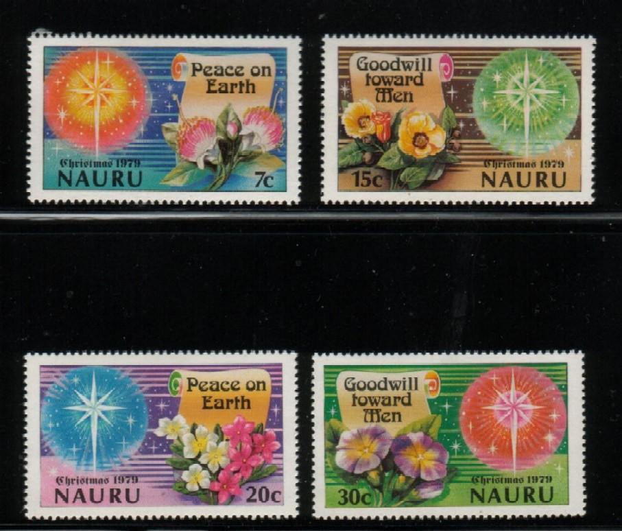 NAURU 1979 CHRISTMAS SET OF 4 NHM - Nauru