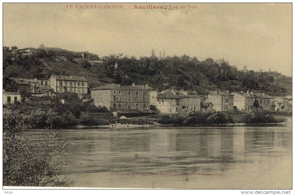 CPA ( 82)AUVILLAR   Vue Du Port - Auvillar