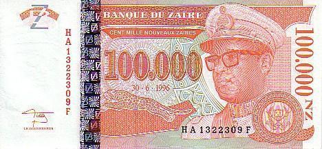 ZAÏRE  100 000 Nouveaux Zaïres Daté Du 30-06-1996   Pick 76   ***** BILLET  NEUF ***** - Zaire