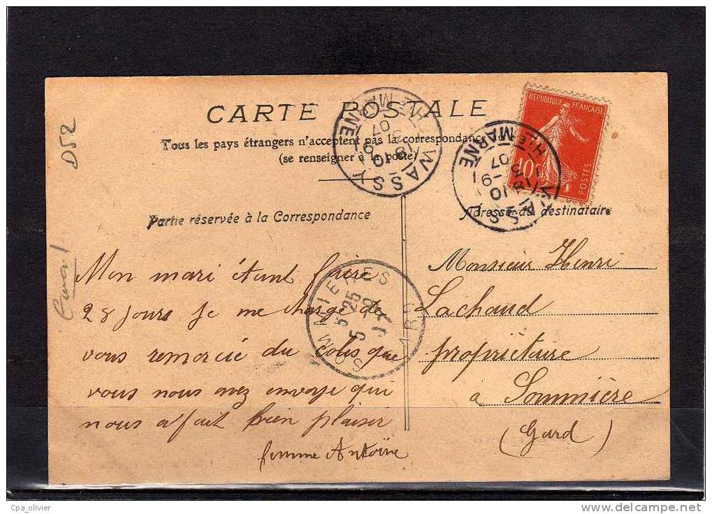 52 WASSY Souvenir Historique, Multivue, Temple Protestant, Grand Massacre, Carte Email, Ed Jules 19, 1907 - Wassy