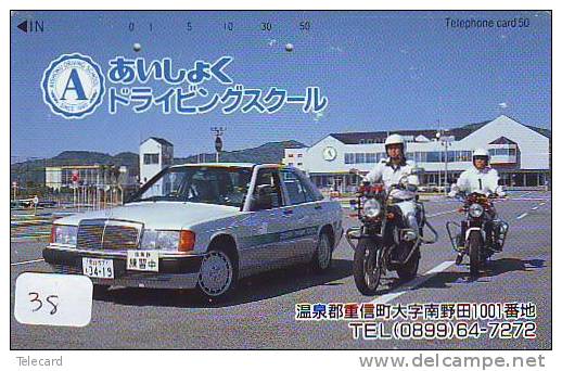 TELEFONKARTE Télécarte Polizei (38)  Police - Motorrad - Police Motorcycle - Phonecard Japan Telefonkarte Japon - Police